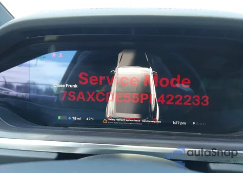 2023 Tesla Model X Dual Motor All-Wheel Drive/Standard Range from USA, damaged, VIN 7SAXCDE55PF422233